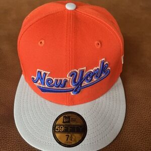 New Era New York Mets 59FIFTY Hat Cap Size 7 1/4 25th Anniversary Miracle Season